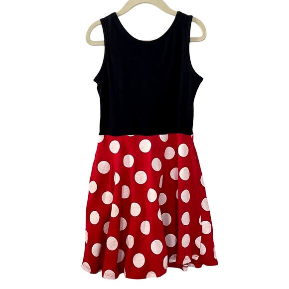Disney Minnie Mouse Polka Dot Swing Dress Girls 4/5 Cosplay Play Dress - Picture 2 of 7